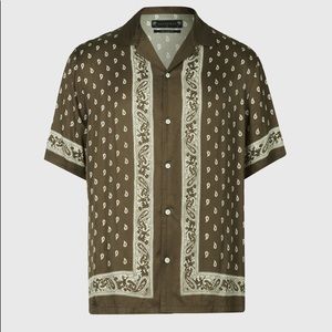ALLSAINTS Brown Panama SS Shirt XL